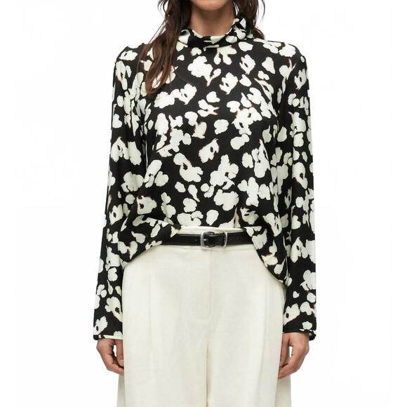 PROENZA SCHOULER Tops - NEW PROENZA SCHOULER ansel long sleeves top in black floral